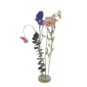 Memorial gift dried flowers with holder