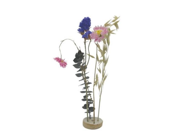 Memorial gift dried flowers with holder